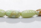 CLE05 16 inch 6*12mm lemon turquoise rice stone beads Wholesale