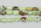 CLE45 15.5 inches 6*8mm oval lemon turquoise beads wholesale