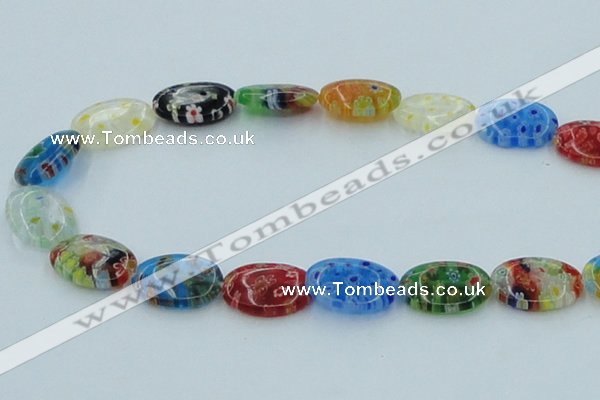 CLG590 16 inches 13*18mm oval lampwork glass beads wholesale