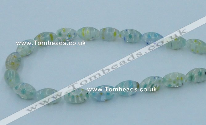 CLG615 3PCS 16 inches 10*16mm rice lampwork glass beads wholesale