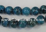 CLJ235 15.5 inches 10mm round dyed sesame jasper beads wholesale