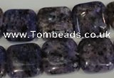 CLJ273 15.5 inches 16*16mm square dyed sesame jasper beads wholesale