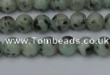 CLJ400 15.5 inches 4mm round sesame jasper beads wholesale