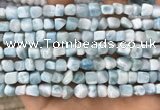 CLR142 15.5 inches 5*6mm - 6*8mm nuggets natural larimar beads
