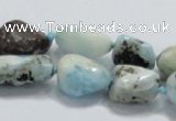 CLR27 15.5 inches nugget natural larimar gemstone beads wholesale