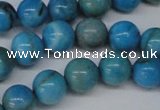 CLR402 15.5 inches 8mm round dyed larimar gemstone beads