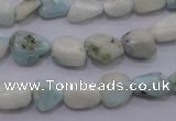 CLR50 15.5 inches 5*7mm – 10*12mm nuggets natural larimar beads