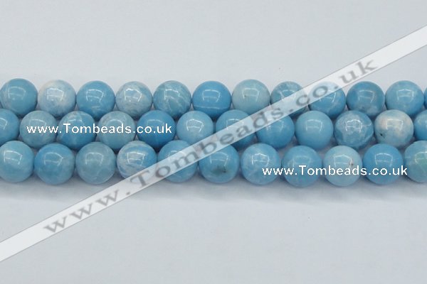 CLR606 15.5 inches 16mm round imitation larimar beads wholesale