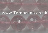CLS155 15.5 inches 18mm faceted round rose quartz beads