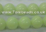 CLU05 15.5 inches 12mm round luminous stone beads wholesale