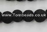 CLV381 15.5 inches 14mm ball dyed lava beads wholesale