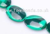 CMA02 13*18mm flat oval imitate malachite beads Wholesale