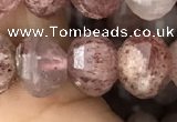 CME208 15.5 inches 7*9mm - 8*10mm pumpkin strawberry quartz beads