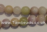 CMG04 15.5 inches 10mm round AB grade natural morganite beads