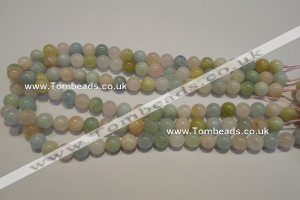 CMG14 15.5 inches 10mm round A grade natural morganite beads