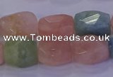CMG230 15.5 inches 12*16mm - 13*18mm faceted nuggets morganite beads