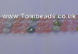 CMG238 15.5 inches 10*14mm oval morganite beads wholesale