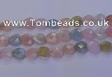 CMG286 15.5 inches 16*16mm faceted heart morganite beads