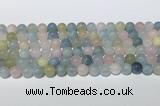 CMG441 15.5 inches 8mm round morganite gemstone beads wholesale