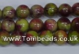 CMJ745 15.5 inches 8mm round rainbow jade beads wholesale