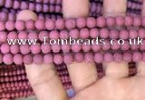 CMJ831 15.5 inches 6mm round matte Mashan jade beads wholesale