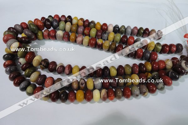 CMK222 15.5 inches 8*12mm rondelle mookaite gemstone beads