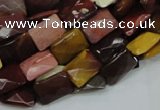 CMK38 15.5 inches 13*18mm faceted rectangle mookaite beads wholesale