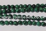 CMN202 15.5 inches 4mm round natural malachite beads wholesale