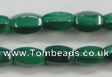 CMN422 15.5 inches 5*8mm faceted rice natural malachite beads