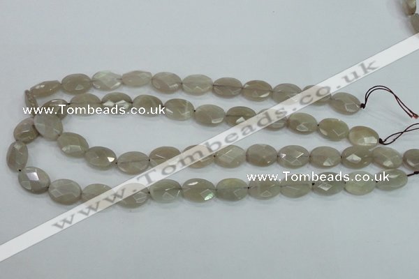 CMS132 15.5 inches 12*16mm faceted oval moonstone gemstone beads