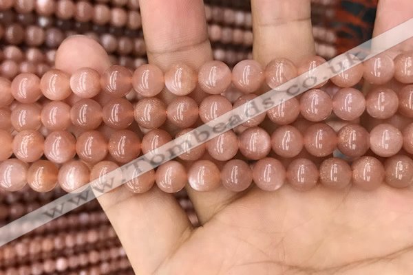 CMS1476 15.5 inches 8mm round moonstone beads wholesale