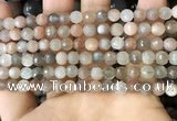 CMS1692 15.5 inches 6mm faceted round rainbow moonstone beads