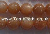 CMS735 15.5 inches 14mm round A grade natural peach moonstone beads