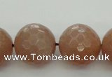 CMS946 15.5 inches 16mm faceted round A grade moonstone gemstone beads
