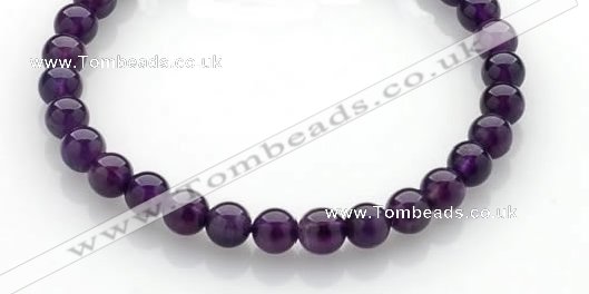 CNA13 15 inch 6mm round natural amethyst quartz beads Wholesale