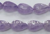 CNA318 15.5 inches 12*16mm faceted teardrop natural lavender amethyst beads