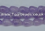 CNA416 15.5 inches 8*12mm teardrop natural lavender amethyst beads