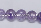CNA804 15.5 inches 12mm round natural light amethyst beads