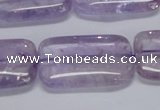 CNA854 15.5 inches 18*25mm rectangle natural light amethyst beads