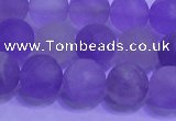 CNA913 15.5 inches 10mm round matte amethyst gemstone beads