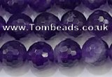 CNA991 15.5 inches 6mmm faceted round amethyst beads wholesale