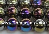 CNC253 15.5 inches 10mm round AB-color white crystal beads