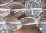 CNC726 15.5 inches 8*8mm heart white crystal beads wholesale