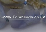CNG1043 15.5 inches 18*25mm - 30*40mm nuggets blue lace agate beads