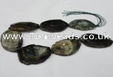 CNG1255 15.5 inches 35*45mm - 40*60mm freeform agate beads