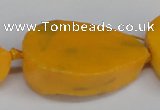 CNG1420 15.5 inches 25*35mm - 30*40mm freeform agate beads