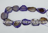 CNG1612 15.5 inches 25*35mm - 30*45mm freeform agate gemstone beads