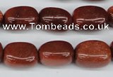 CNG19 15.5 inches 12*17mm nuggets goldstone gemstone beads