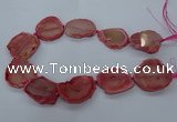 CNG2610 15.5 inches 30*35mm - 40*45mm freeform agate beads