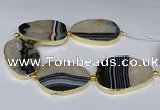 CNG3035 7.5 inches 35*45mm - 40*55mm freeform druzy agate beads